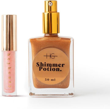 Summer Shine Set Shimmer Potion T. Bronze & Heyhoney! Strawberry Tinted Lip Oil