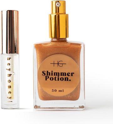 Summer Shine Set Shimmer Potion T. Bronze & Heyhoney! Honey Tinted Lip Oil