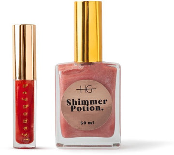 Summer Shine Set Shimmer Potion Sunburst Pink & Heyhoney! Watermelon Tinted Lip Oil