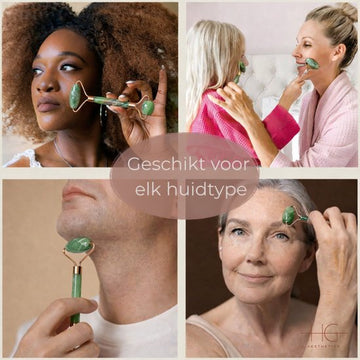 HG Aesthetics | Authentic Jade Roller | Green
