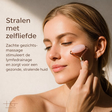 HG 100% Pure Authentic Rose Quartz Face Roller