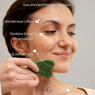 HG Aesthetics | Authentic Jade Roller | Green