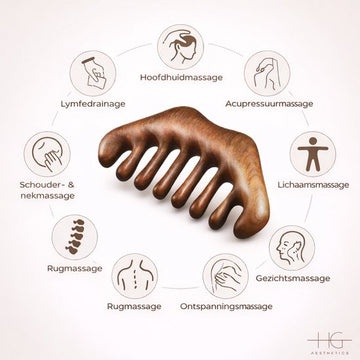 Natural Sandalwood Hair Comb