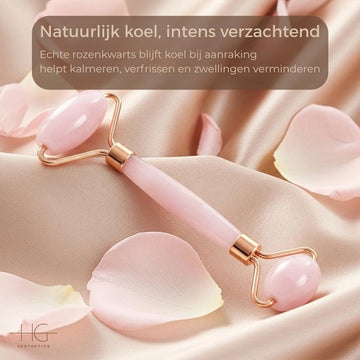 HG 100% Pure Authentic Rose Quartz Face Roller