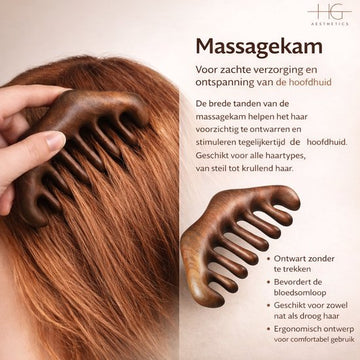 Natural Sandalwood Hair Comb