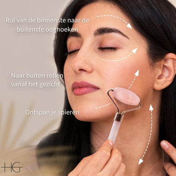 HG 100% Pure Authentic Rose Quartz Face Roller