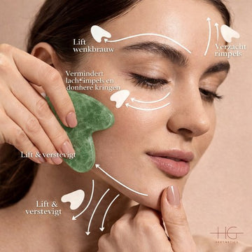 HG Aesthetics | Authentic Jade Roller | Green