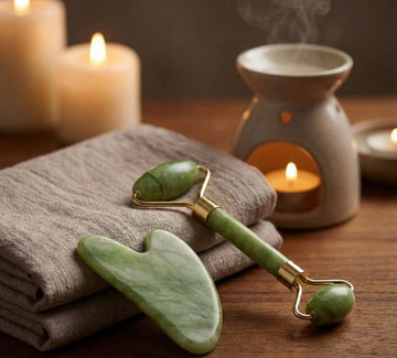 HG Aesthetics | Authentic Jade Roller | Green