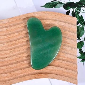 HG Aesthetics | Authentieke Jade Kristallen Hartvorm | Gua Sha