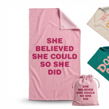 HG Micro-fiber  Beach Towel | Pink | Bath Towel | Travel towel