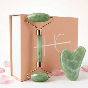 HG Aesthetics | Authentic Jade Roller | Green