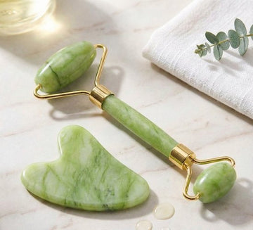 HG Aesthetics | Authentic Jade Roller | Green
