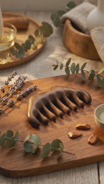 Natural Sandalwood Hair Comb